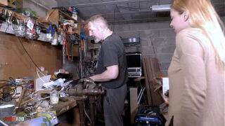 Wild fuck in the workshop with busty Spanish Hot babe Tania Villalobos